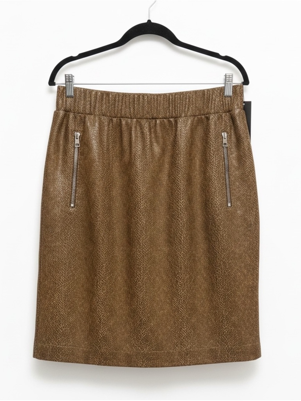 Marc Cain Snake Print Pencil Skirt Brown